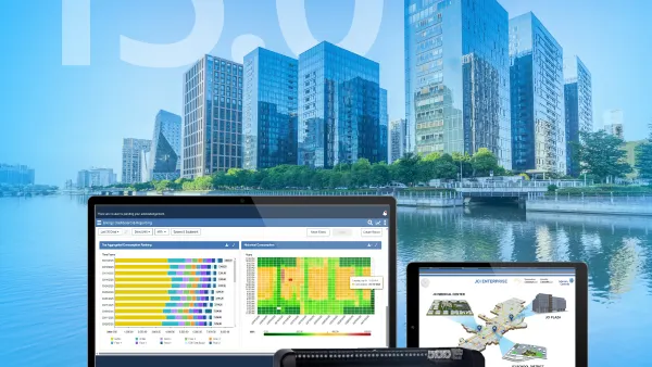 A graphic illustrating the launch of Metasys 15.0.