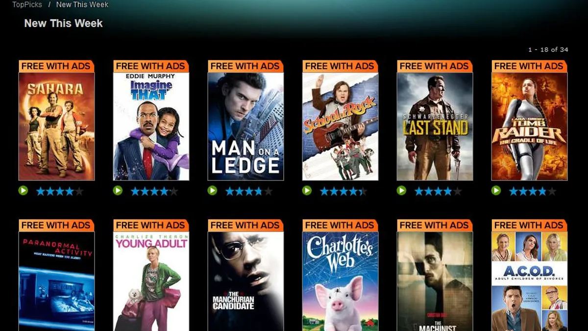 Vudu ad-supported streaming