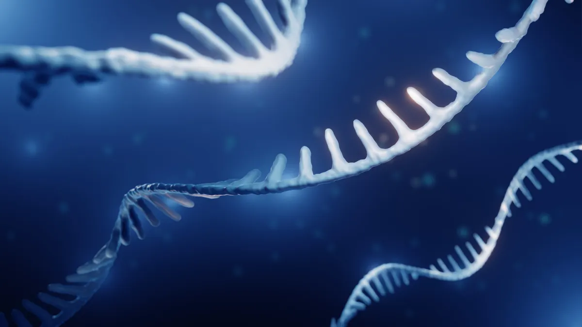 RNA molecule illustration.