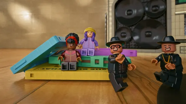 Four Lego figures