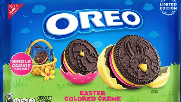 A package of Oreo's Easter cookies