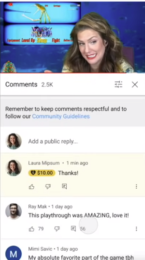 YouTube Super Thanks