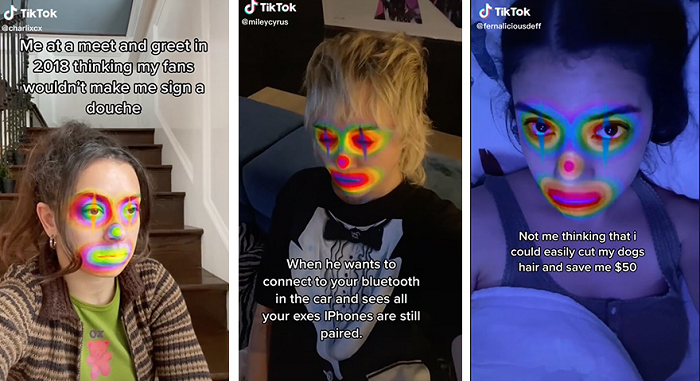 TikTok pyschedelic clown