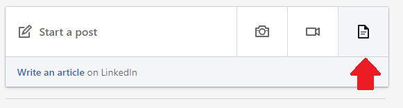 LinkedIn file upload option