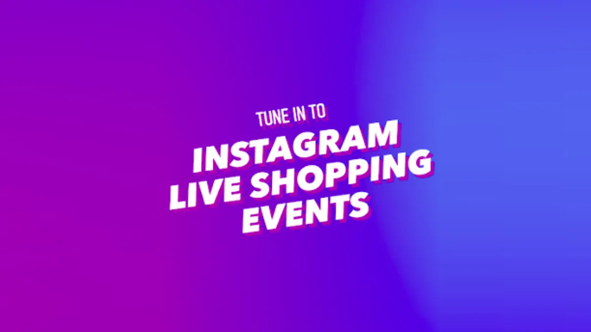 Instagram Live shopping events