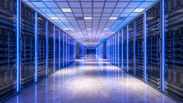 Modern server room