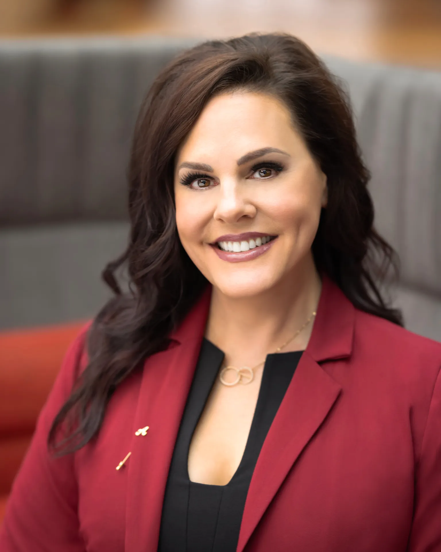 A headshot of State Farm&#x27;s Head of Marketing Alyson Griffin