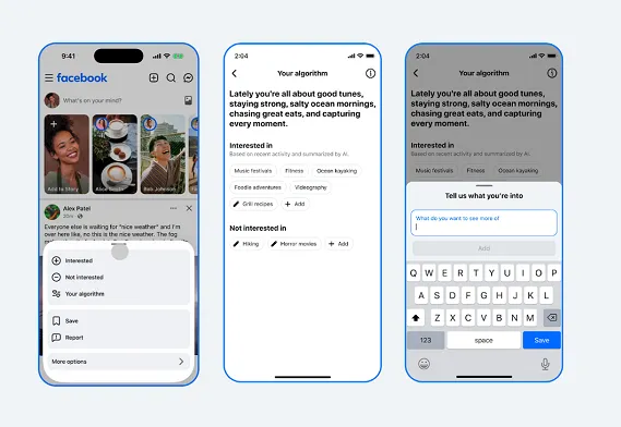 Facebook adds plain language algorithm controls