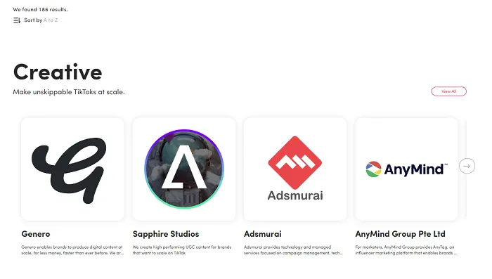 TikTok Marketing Partners