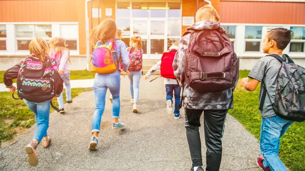 Kids going to school