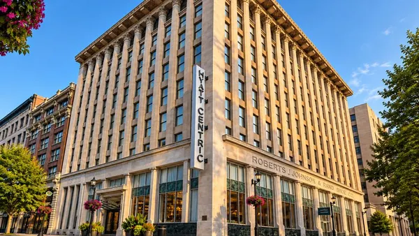 The exterior of the Hyatt Centric Downtown St. Louis in Missouri
