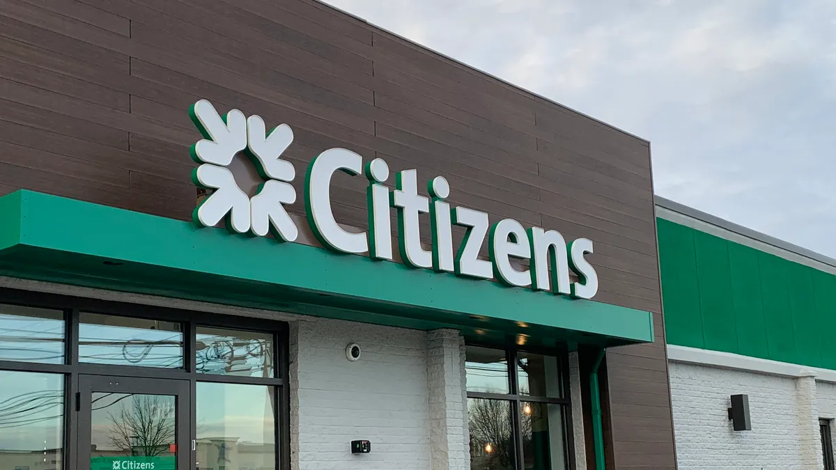 The exterior of a Citizens Bank is pictured.