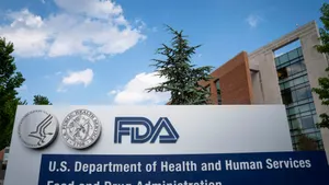 A sign for the Food And Drug Administration is seen outside of the headquarters on July 20, 2020 in White Oak, Maryland.