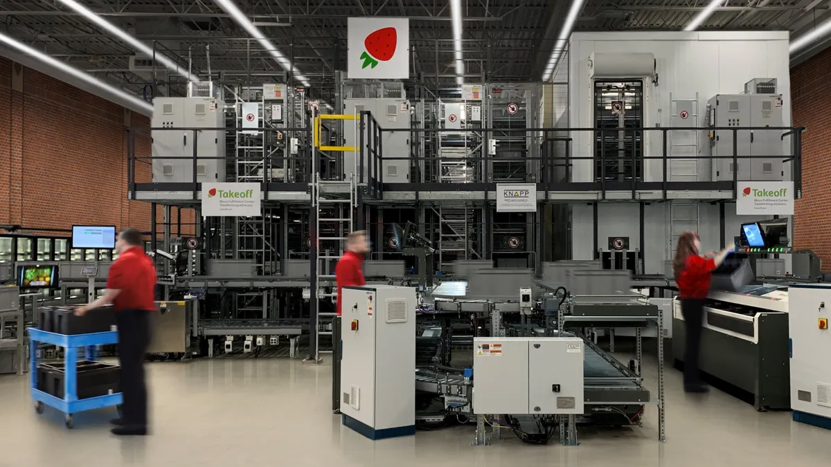 Automated grocery fulfillment facility