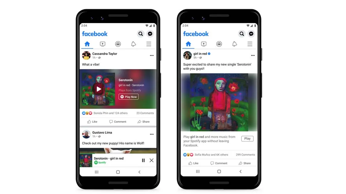 Facebook Spotify