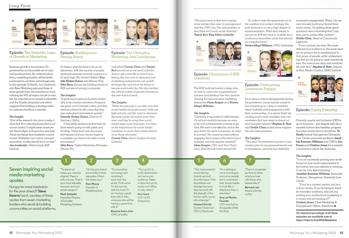 LinkedIn Recharge Magazine