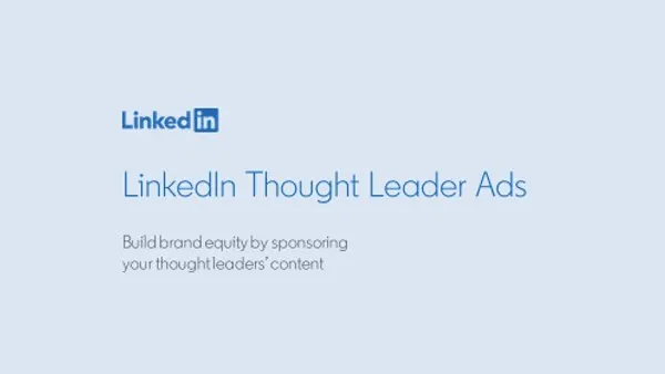 LinkedIn Thought Leader Ads