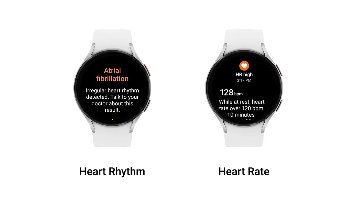 Samsung adds heart rhythm notifications to Galaxy Watch to close gap on Apple MedTech Dive