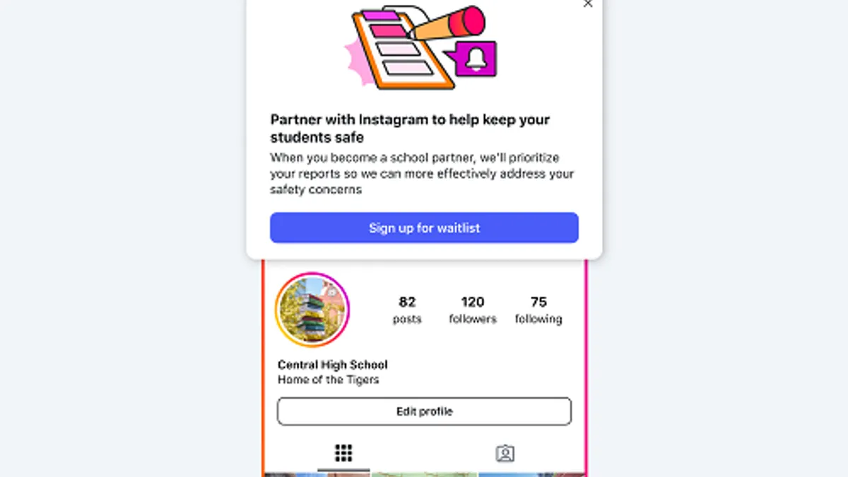 Instagram schools partnership