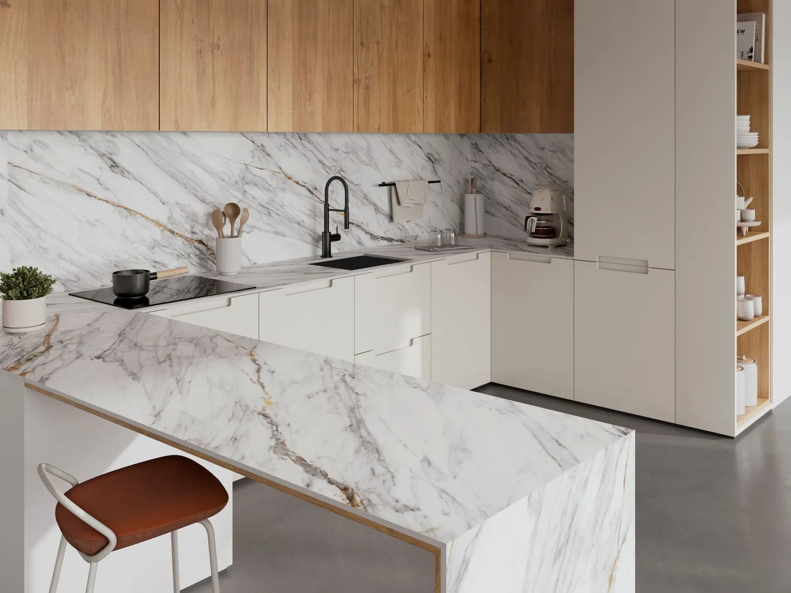 A kitchen counter.