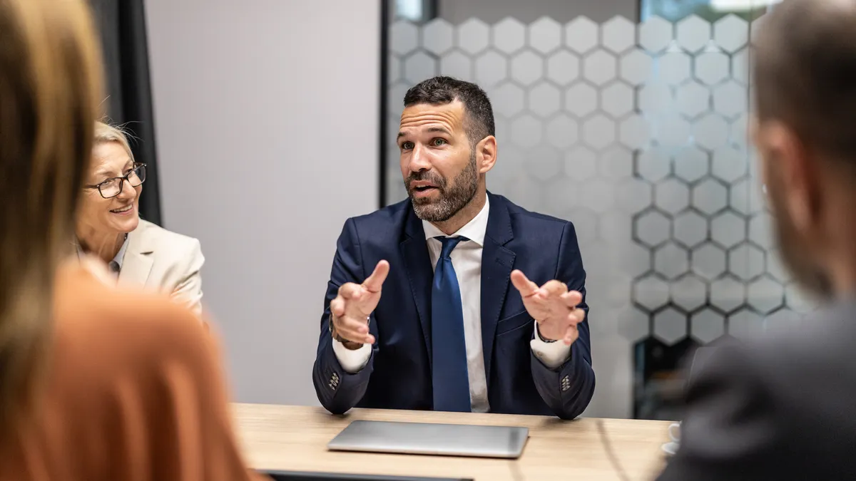 Dynamic Business Meeting with Engaged Professionals