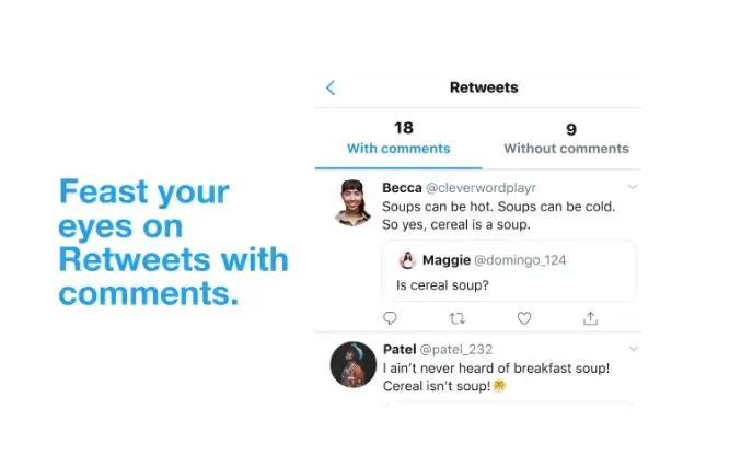 Twitter Officially Launches New 'Retweets with Comments' Listings on ...