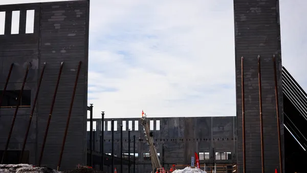 Digital Realty's IAD-56 data center project under construction in Ashburn, Virginia.