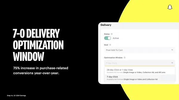 Snap ad improvements