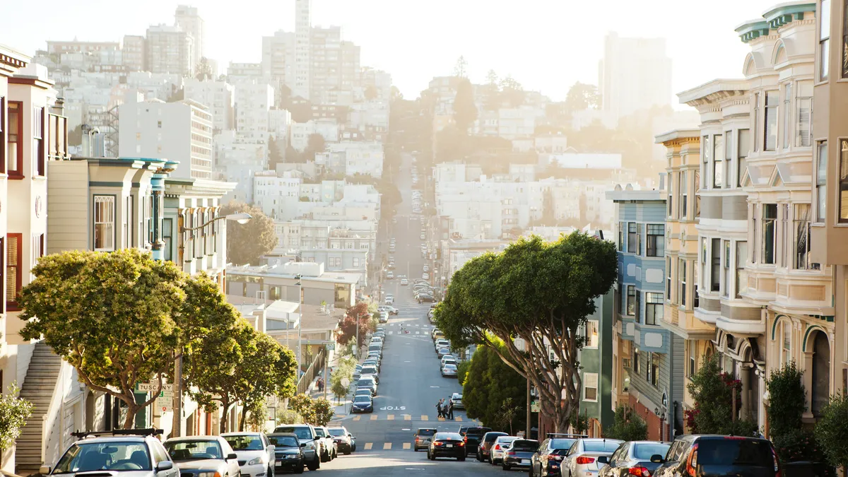 A residential San Francisco street.