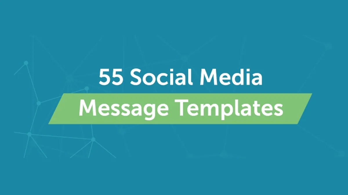 55 Social Post templates infographic