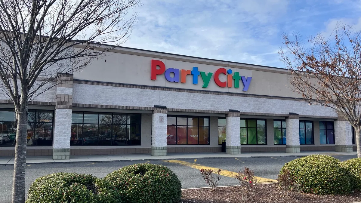 Storefront of a Party City.