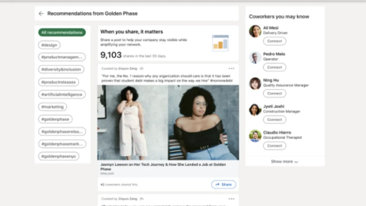 LinkedIn Pages update