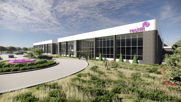 Reckitt's future Mucinex warehouse facility in North Carolina.