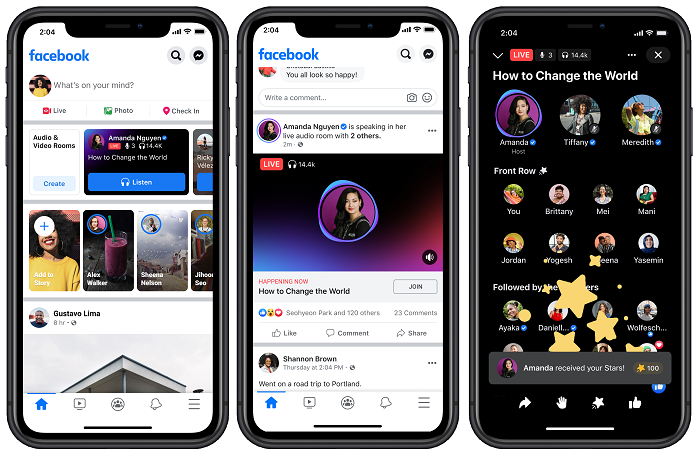 Facebook Live Audio Rooms
