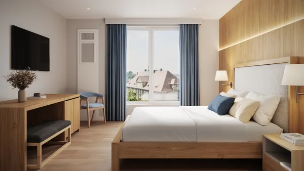 Inside of a guest room