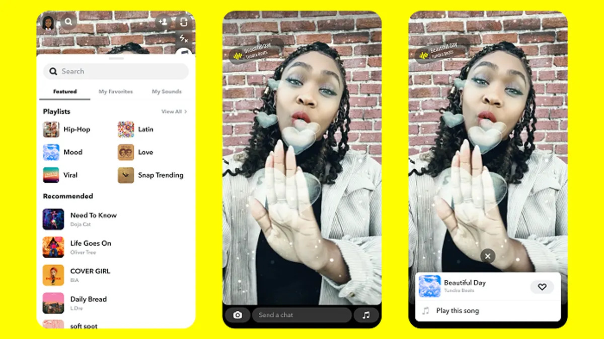 Snapchat Sony Music