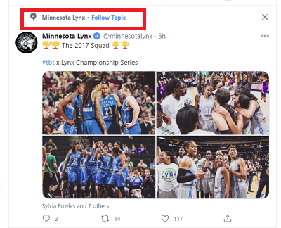 Tweet recommendation in-stream