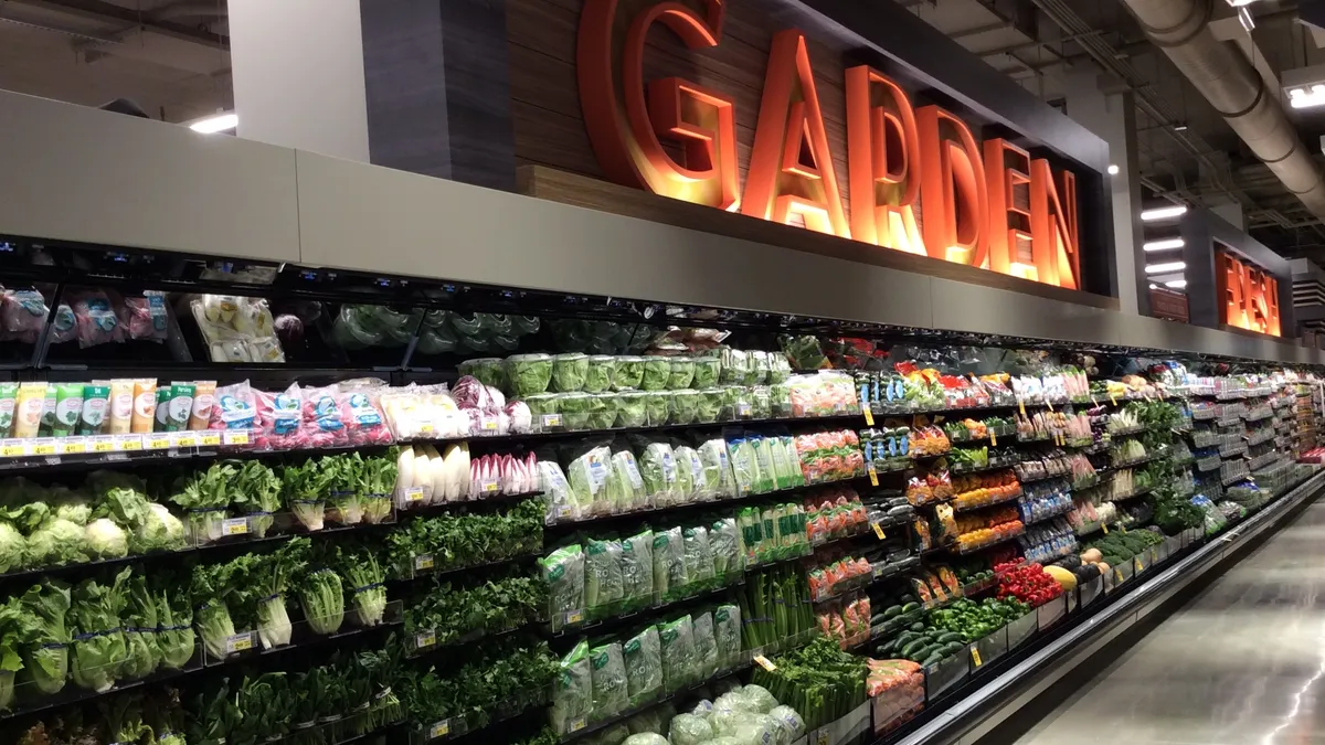 Produce section of Safeway store at 415 14th Street, SE, Washington, D.C., on Aug. 11, 2020. Store opened Aug. 12, 2020.