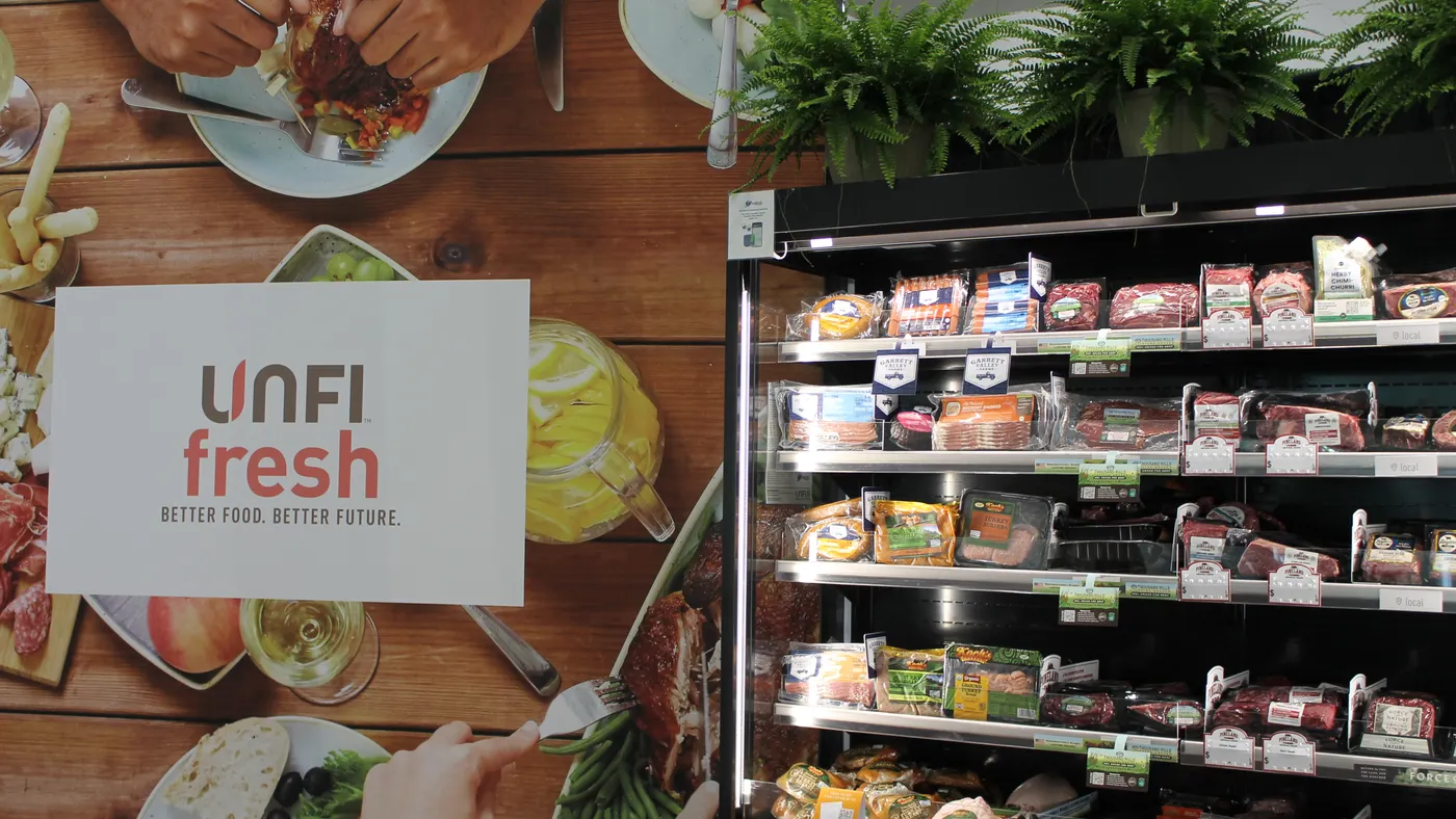 Fresh products at a grocery store.