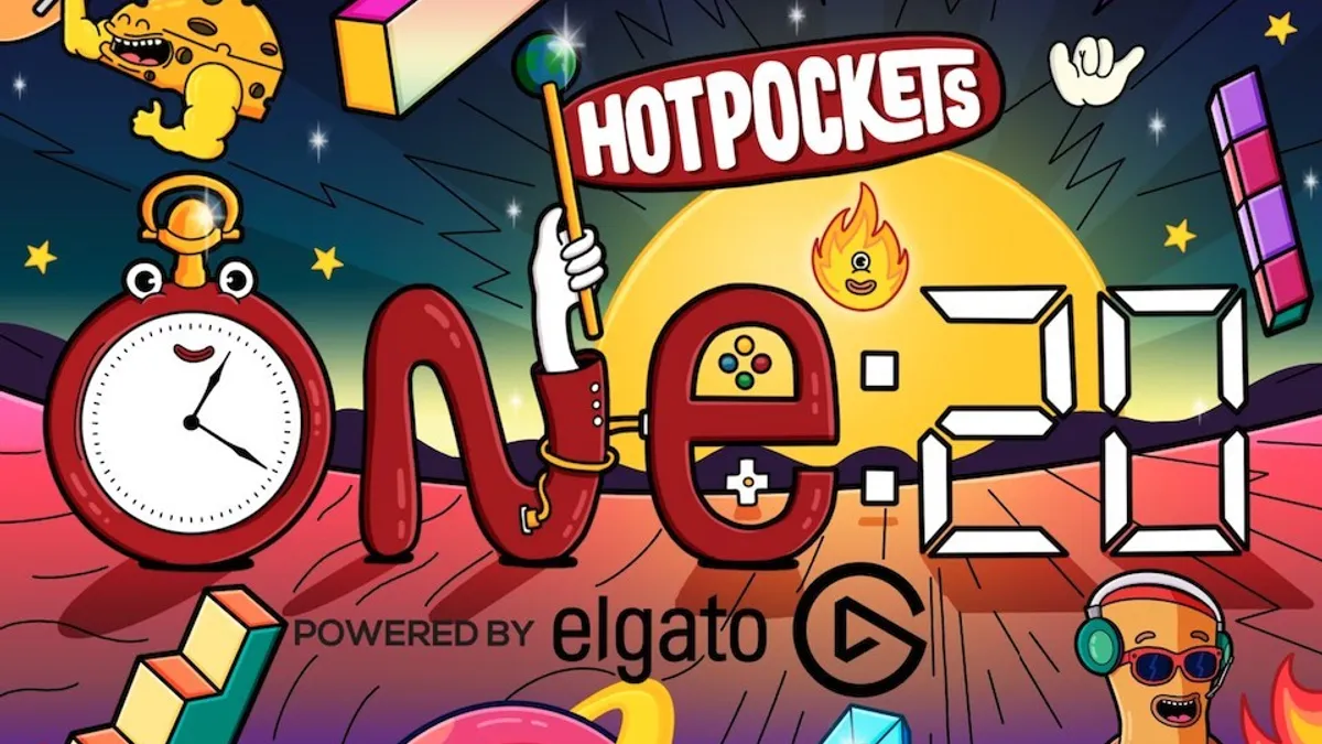 A Hot Pocket ad marketing its One20 gaming contest.