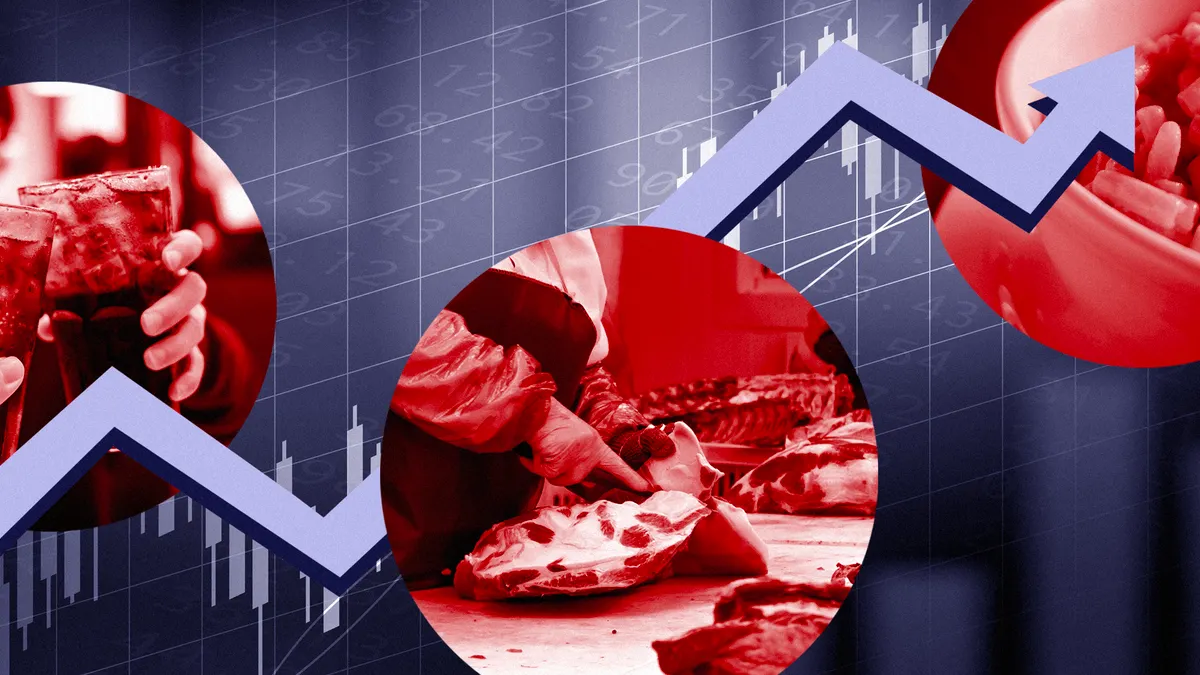 custom header for COVID impact on food company earnings and sales story