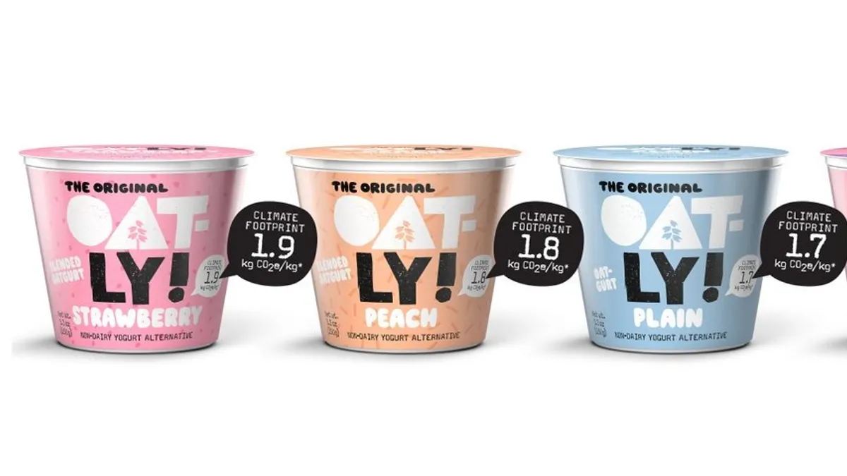 oatly climate carbon footprint labeling