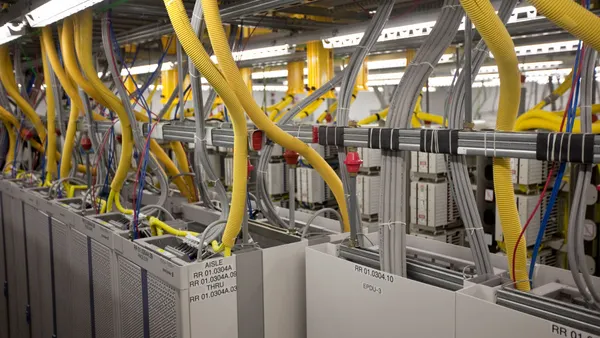 a copper facility form at&t with yellow cords