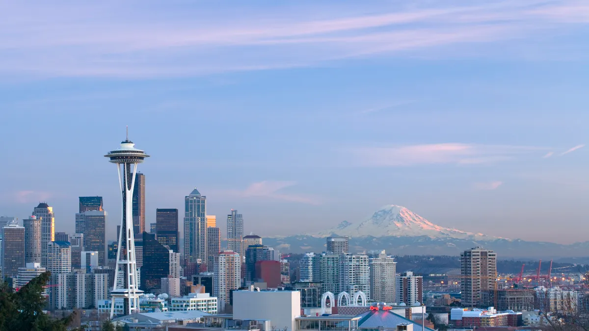 Seattle skyline.