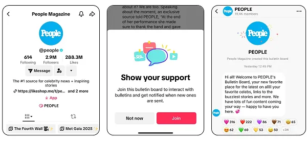TikTok Bulletin Boards