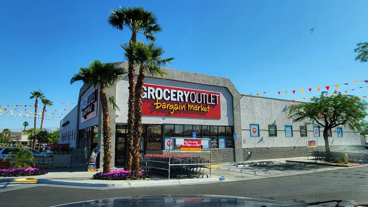 Exterior of a grocery store.