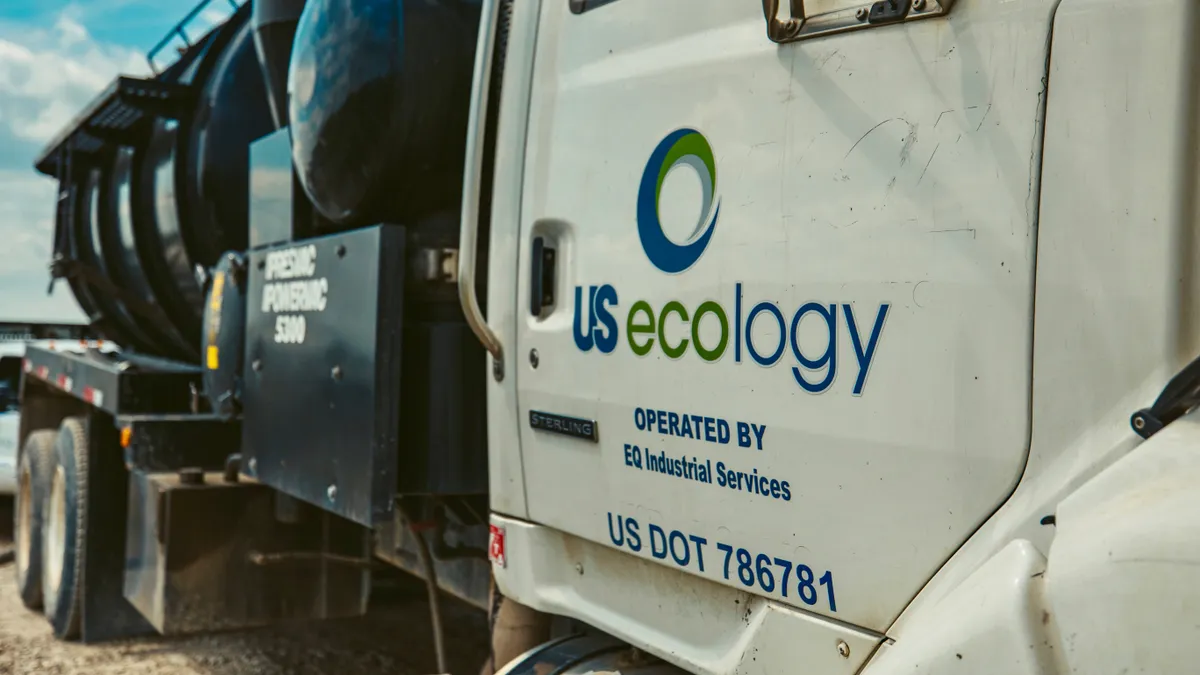 US Ecology truck in Michigan