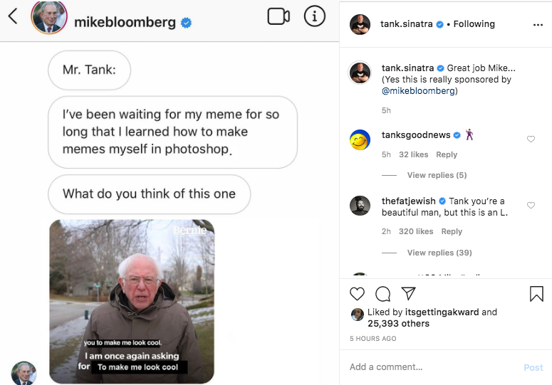 Bloomberg meme example