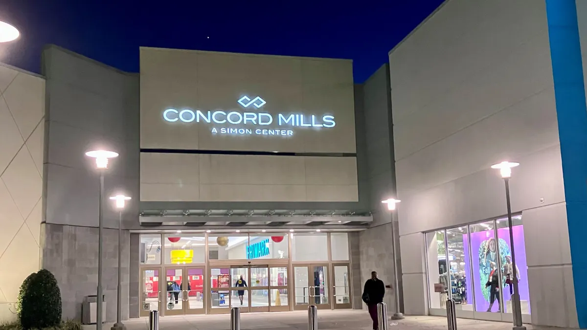 An entrance at Concord Mills Mall