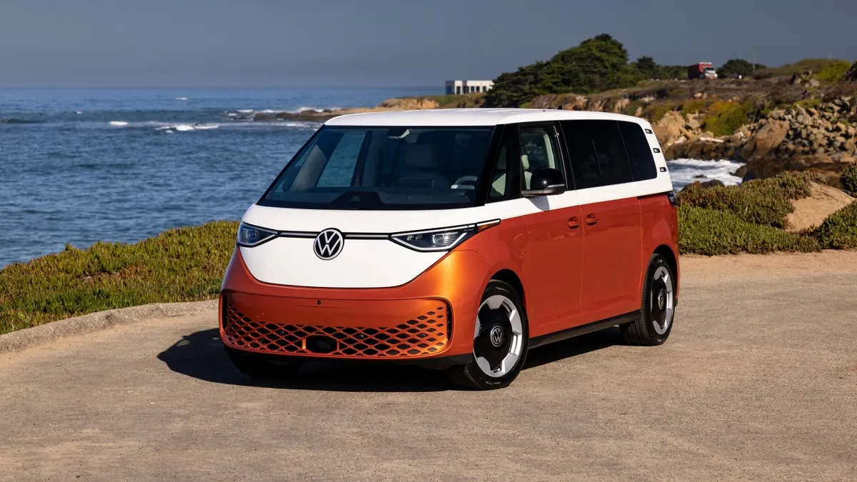 Volkswagen ID.Buzz at the coastline